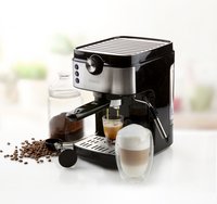 Domo Espressomachine met melkopschuimer DO711K zwart-Afbeelding 7