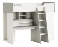Demeyere Meubles Hoogslaper Met Bureau En Kast Hampton Wit Grijs