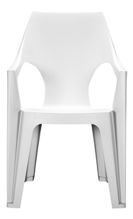Keter Allibert Chaise De Jardin Dante Haut Dossier Blanc Pas Cher
