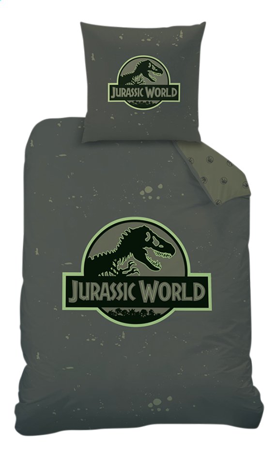 Dekbedovertrek Jurassic World Logo Katoen B 140 X L 200 Cm