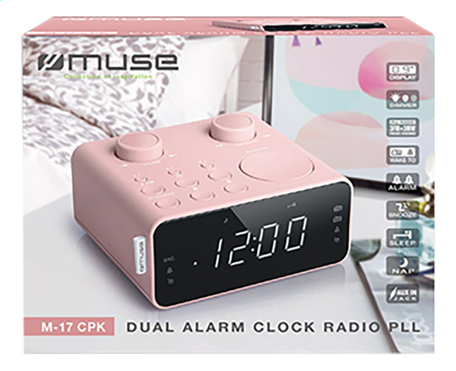 Muse Radio Réveil M 17 Cpk Rose