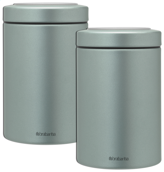 Brabantia 2 voorraadbussen 1,4 l mint