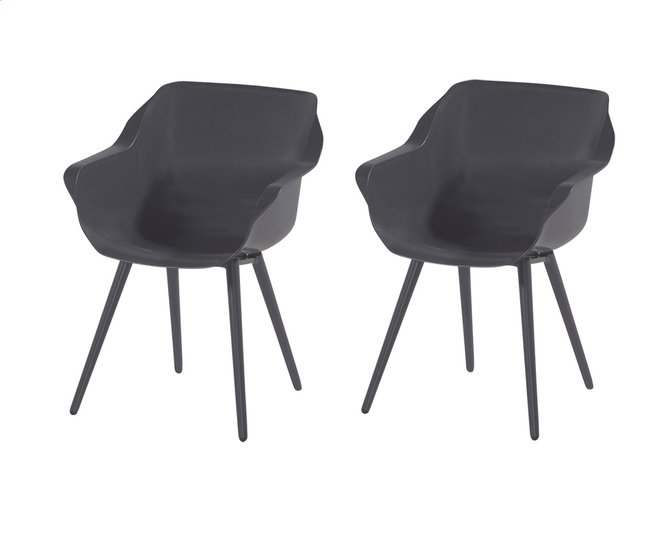 Tuinstoelen Collishop Tuinstoel Bondi Zwart Collishop Hartman