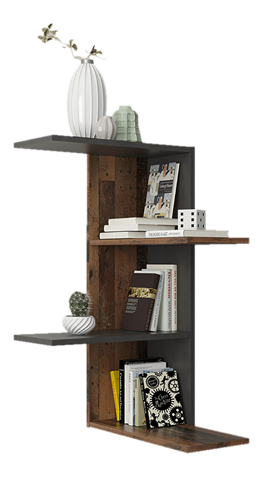 Etagere Murale En Coin Barry Old Style Bois Fonce Pas Cher A Prix