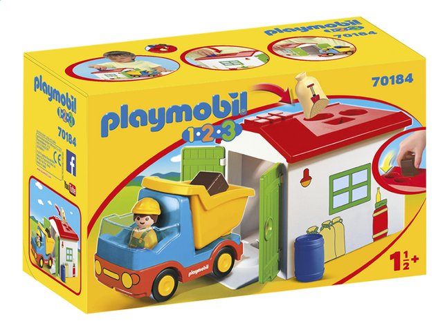 Playmobil 123 70184 Werkman Met Sorteer Garage