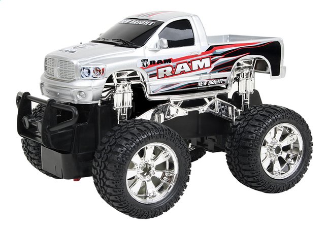 New Bright Voiture Rc Jeep Ram Gris Pas Cher A Prix Discount