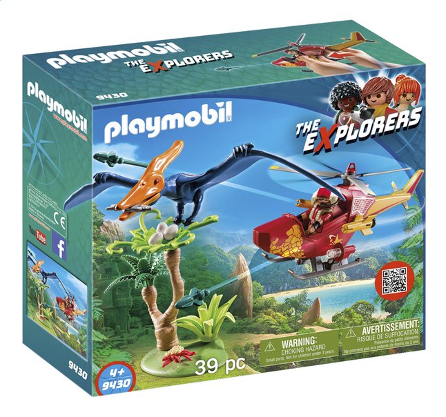 Playmobil The Explorers 9430 Helikopter Met Pteranodon