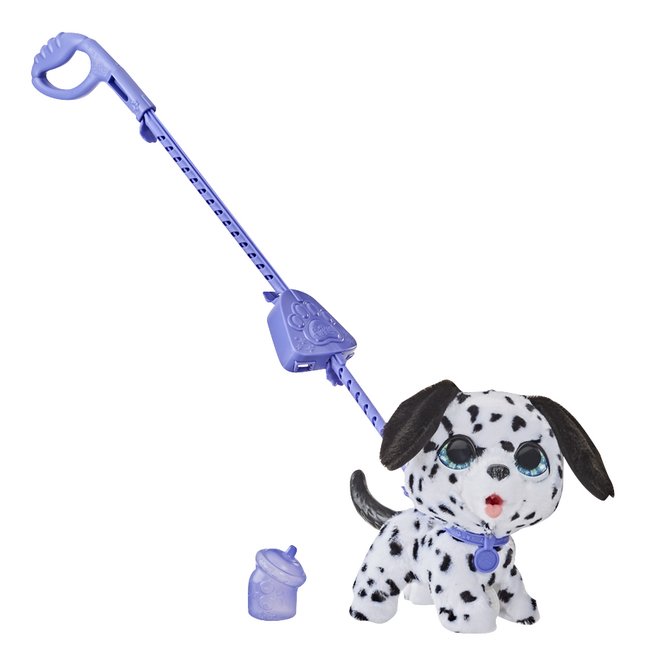 chien peluche a promener