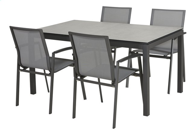Ensemble De Jardin Jurabondi L 150 X Lg 100 Cm Charcoal
