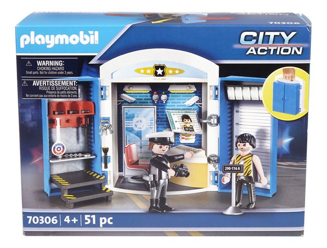 Playmobil City Action 70306 Coffre Commissariat De Police Pas Cher