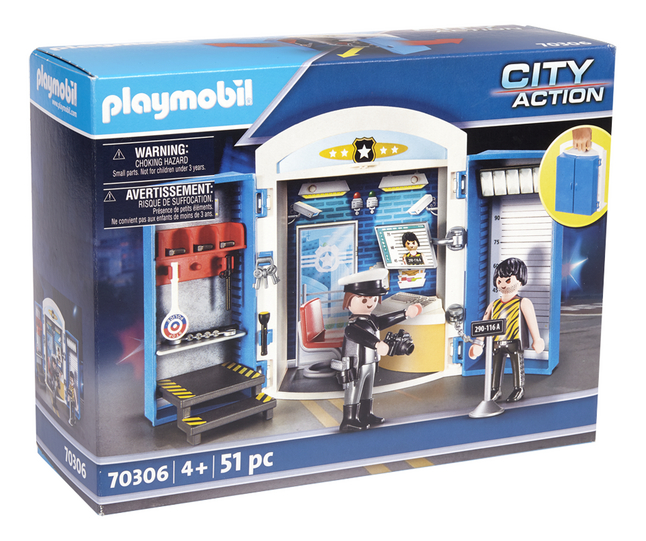 Playmobil City Action 70306 Coffre Commissariat De Police Pas Cher