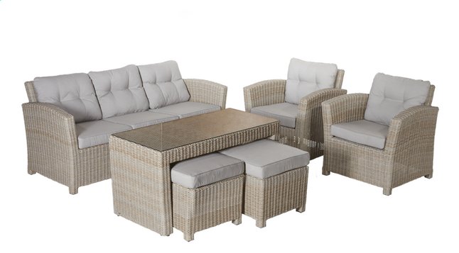 Loungeset Halifax Grijsbruin