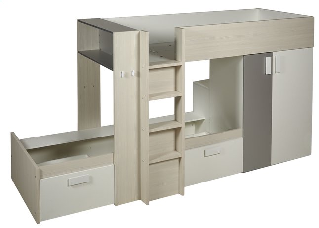 Lits Superposes Jules Blanc Gris Pas Cher A Prix Discount