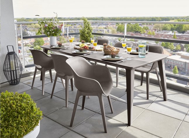 Keter Allibert Chaise De Jardin Akola Cappuccino 2 Pieces Pas