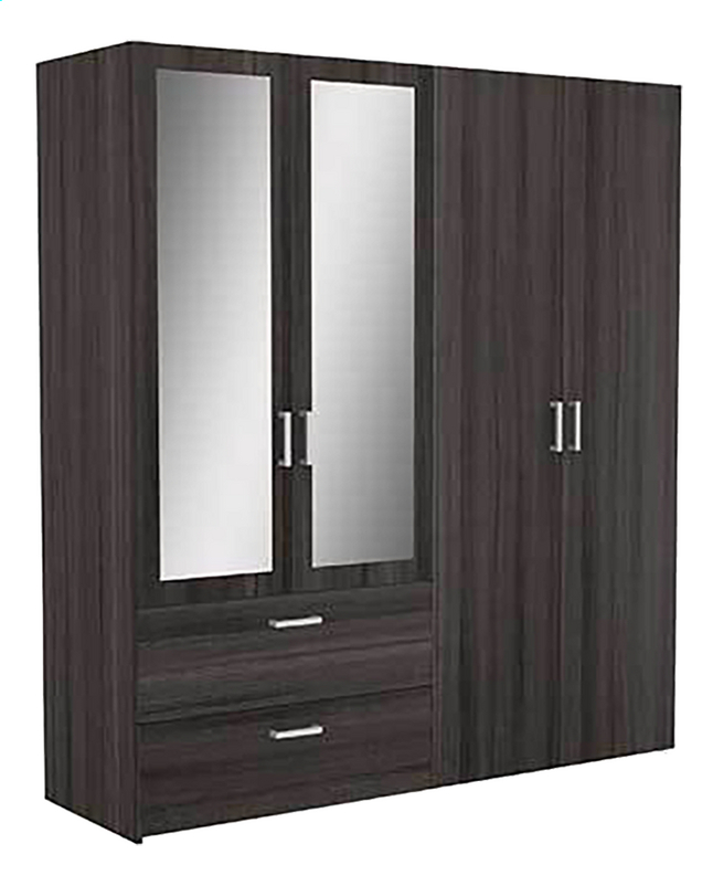 Demeyere Meubles Garde Robe 4 Portes Et 2 Tiroirs Ready Décor Chêne Vulcano