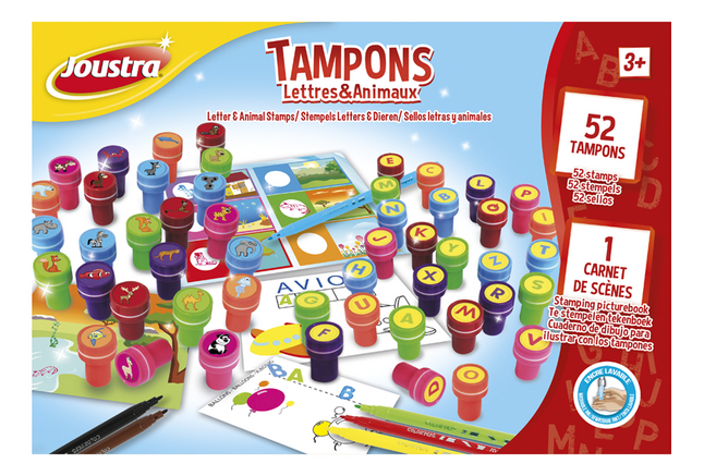 tampons lettres et animaux