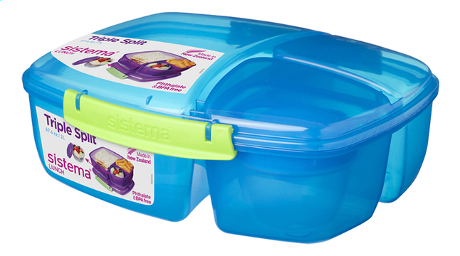 Sistema Lunchbox Trends Triple Split Bleu