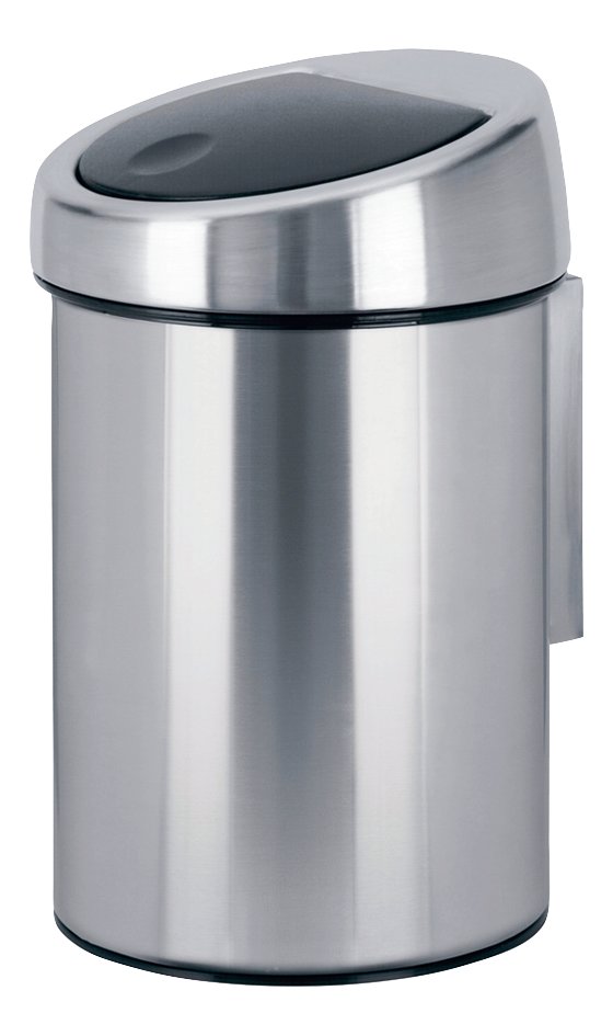 Brabantia Poubelle Touch Bin Matt Steel 3 L