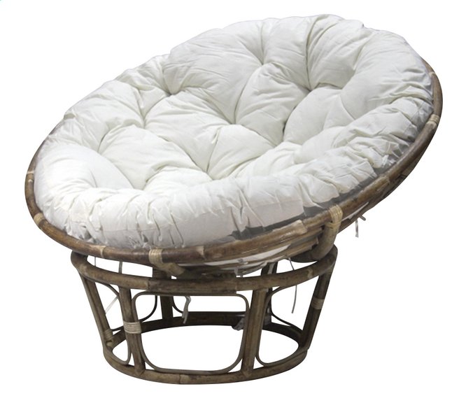 Van Der Leeden Loungezetel Papasan Bruin