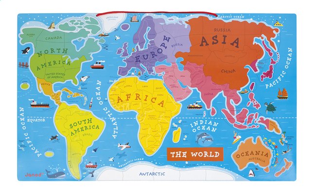 3700217355043 Upc Tableau Magnetique Carte Du Monde Ang