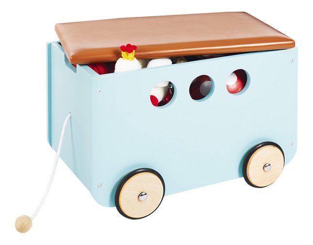 Pinolino Coffre A Jouets Sur Roulettes Jim Menthe Pas Cher A Prix