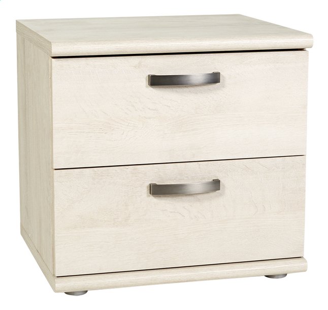 Table de nuit Olivia décor chêne Pas Cher à prix discount