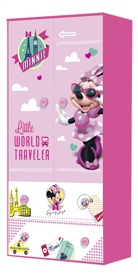 Garde Robe 2 Portes Et 2 Tiroirs Minnie Mouse