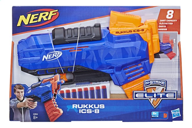 Hasbro Blaster Nerf N Strike Elite Rukkus Ics 8