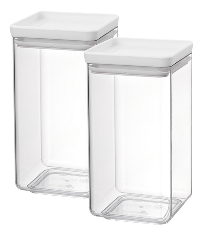 Brabantia 2 boîtes à provisions Tasty+ light grey 1,6 l Pas Cher à prix