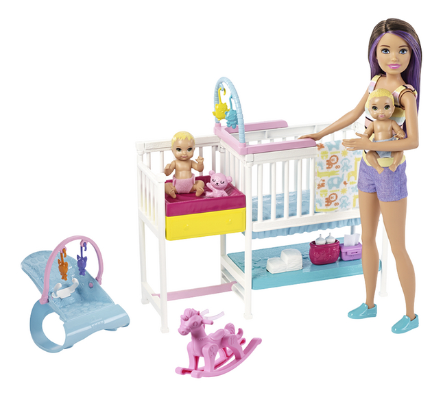Barbie Baby Sitter Skipper La Chambre Des Jumeaux Pas Cher A
