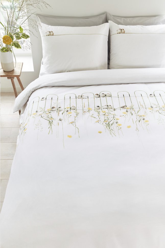 marjolein bastin housse de couette garden fence natural coton