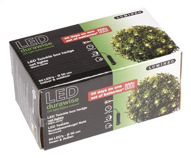 Ledverlichting voor buxus 84 lampjes warm wit | ColliShop Ledverlichting voor buxus 84 lampjes warm wit | ColliShop