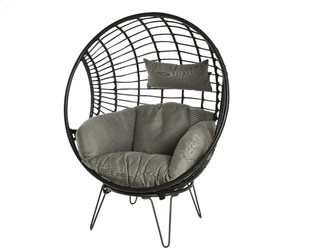 Fauteuil De Jardin œuf Noirgris