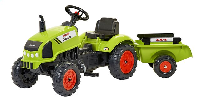 Tractopelle Claas Arion 410 Avec Excavatrice Et Remorque