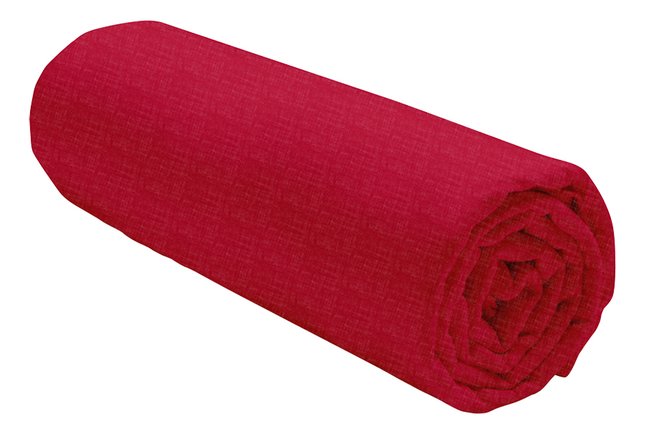 Today Hoeslaken Uni chiné rood flanel 90 x 200 cm