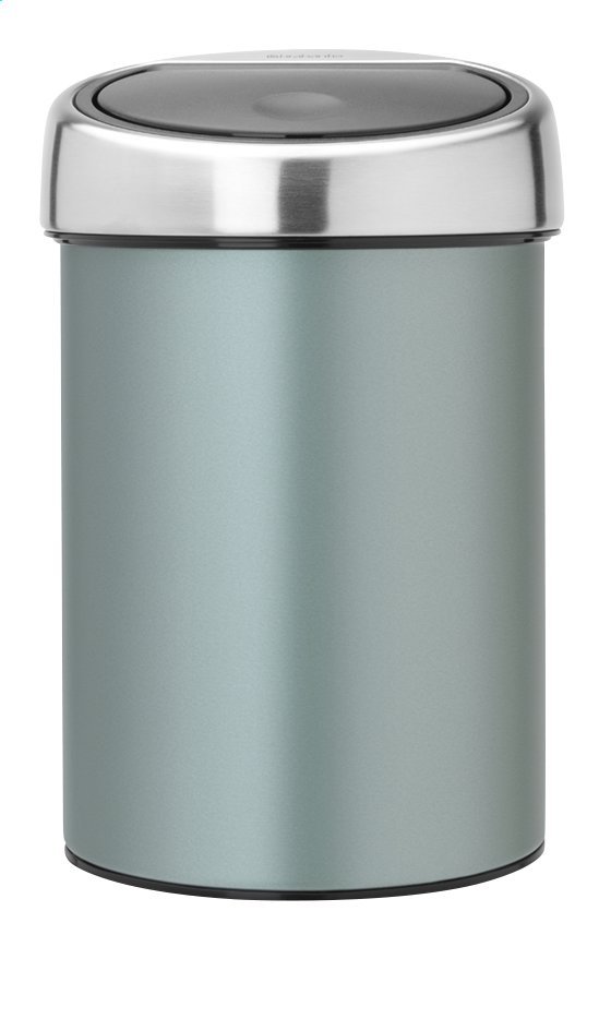 Brabantia Afvalemmer Touch Bin Metallic Mint 3 L